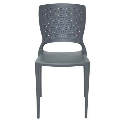 Cadeira Safira Polipropileno E Fibra Vidro Grafite