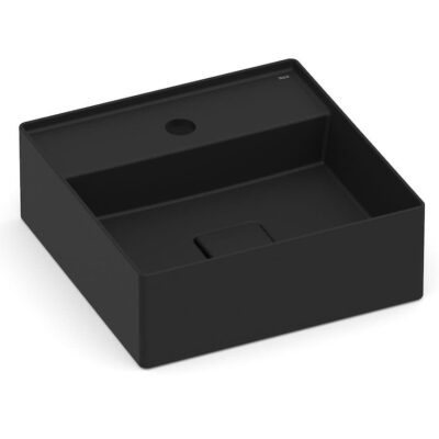 Cuba Apoio 350X350mm com Mesa T8 Terra Matte Black A32787W080 Roca