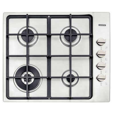 Cooktop Gas Square Aco Inox Trempes Ferro Fundido acendimento Auto