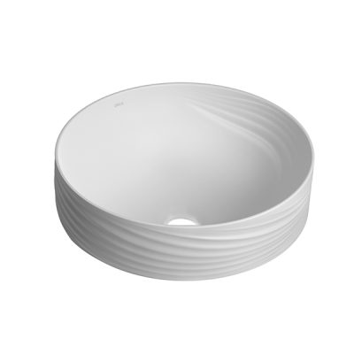 Cuba Sobrepor Redonda C/Textura Deca Seda Branco Fosco L.1050.TC.16