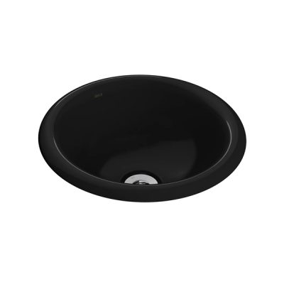 Cuba de Sobrepor Redonda Preto Brilhante Deca L.50.95