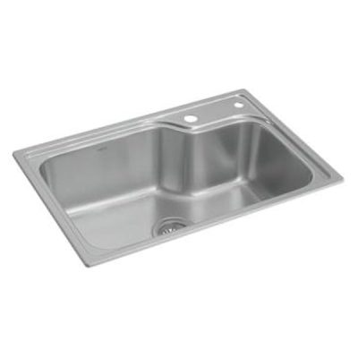 Cuba de Cozinha Retangular c/Deck Deca 60x40cm Facile Inox CC.660.60.DK.INX