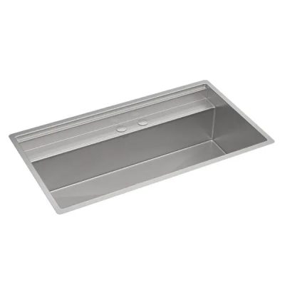 Cuba de Cozinha Retangular c/Deck Deca 90x50cm Funstation Inox CC.680.90.FUN.INX