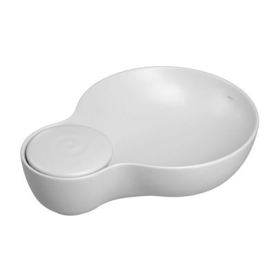 Cuba Oval de Apoio 60cm Branco Fosco Deca Gota L.16054.GT.16