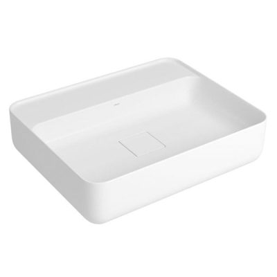 Cuba Retangular Apoio com Mesa Deca 50cm Branca L.13050.M.17