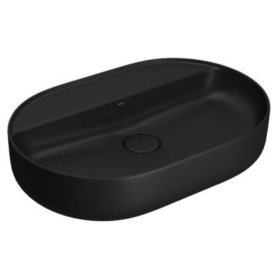 Cuba Oval Apoio com Mesa Deca 60cm Ebano Fosco L.14060.M.94