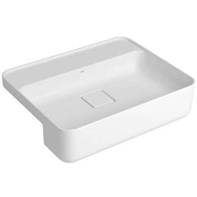 Cuba Slim Semi Encaixe Deca Retangular Mesa 50cm Branco L.63050.M.17