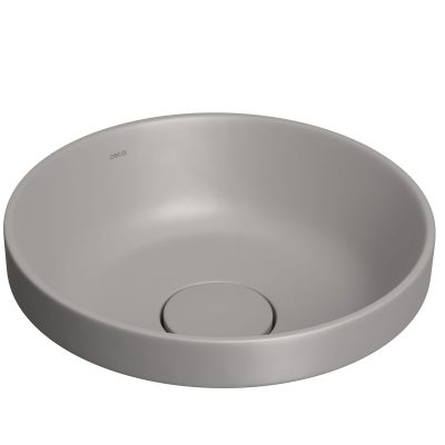 Cuba Slim Sobrepor Deca Redonda 30cm Cinza Antracite L.22030.85