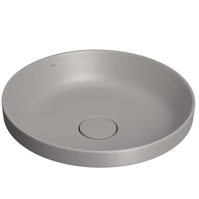 Cuba Slim Sobrepor Deca Redonda 40cm Cinza Antracite L.22040.85