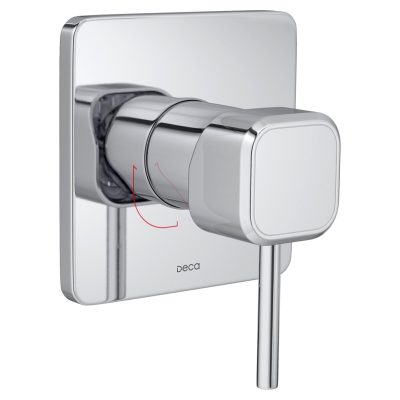 Acabamento monocomando de chuveiro quadrada deca you 4993.C105.CHU