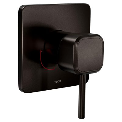 Acabamento monocomando de chuveiro quadrada deca you brown matte 4993.MR105.CHU.MT