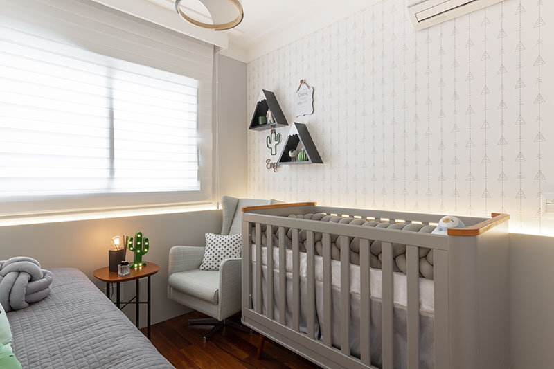 1. Papel de parede transforma qualquer ambiente sem precisar de quebra-quebra – Foto: Rafael Gap | Projeto: Mari Milani + Arquitetas