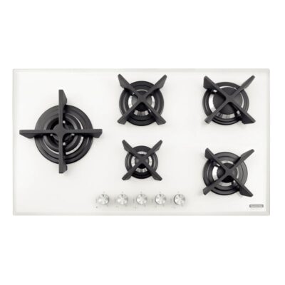 Cooktop aGas Design Collection Penta Glass Flat Vidro