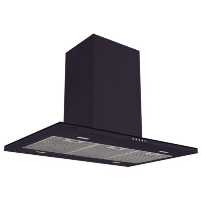 Coifa Slim Isla 90 Aco Inox Black Steel