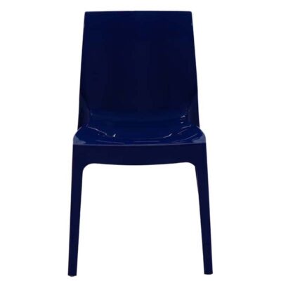 Cadeira Alice Brilho Polipropileno Azul Yale