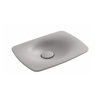 Cuba Retangular de Sobrepor 50cm Soft Antracite Deca Liquid L.23050.LQ.85