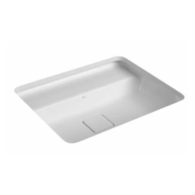 Cuba Slim Retangular de Embutir com Mesa 50cm Branco Deca L.33050.M.17