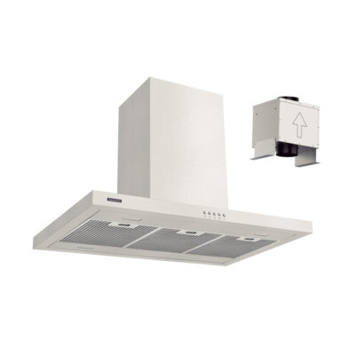 Coifa Ilha Dritta Isla 90 Split Aco Inox 90Cm