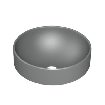 Cuba Sobrepor Redonda Deca Cinza Fosco L.1050.86