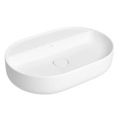 Cuba Oval Apoio com Mesa Deca 60cm Branco L.14060.M.17