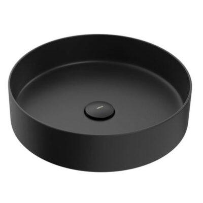 Cuba Inox Lavatorio Redonda Apoio Deca 37cm Black Matte LI.12037.BL.MT.VAL
