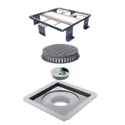 Ralo Linear Elleve Square Tampa Oculta 10 x 10 cm - 7343