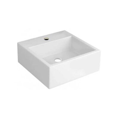 Cuba Suspensa Quadrada Com Mesa 410mm Branco L.73S.17