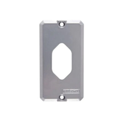 Tampa 1 posto tomada vertical NBR para condulete 1pol