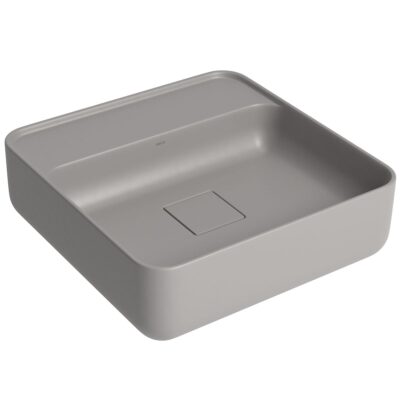 Cuba Slim Apoio Deca Quadrada Com Mesa 40cm Cinza Antracite L.11040.M.85