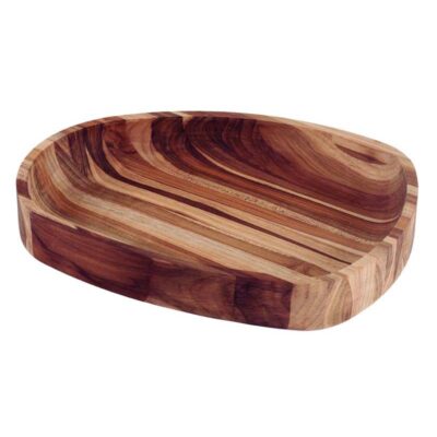 Gamela Organica Churrasco Madeira Teca Fsc Oleo Mineral 37X298 Cm