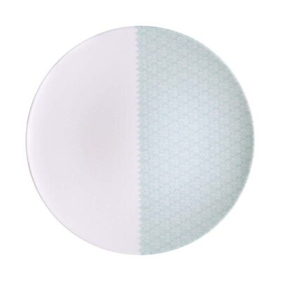 Prato Raso Aquarius Porcelana Decorada 28Cm