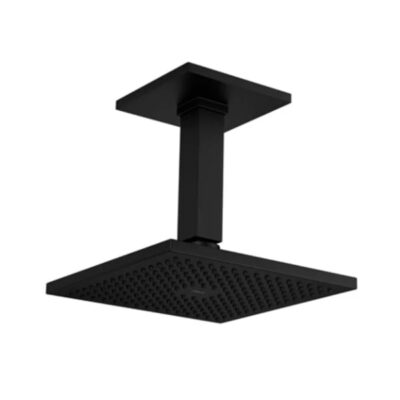 Chuveiro Com Tubo Teto Quadrado Deca Black Noir 1992.BL.TET.NO