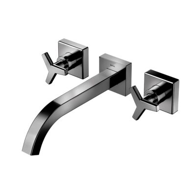 Misturador parede lavatório DocolCity grafite polido 00878048