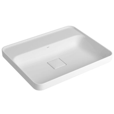 Cuba Retangular de Sobrepor 50cm Branco Deca Slim L.23050.M.17