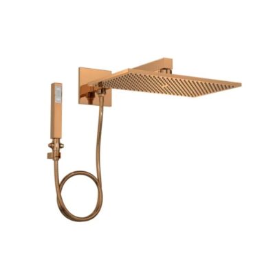 Chuveiro com Desviador e Ducha Manual Unic 40cm Red Gold Deca 1969.GL.DES.040.RD