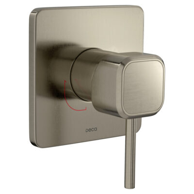 Acabamento monocomando de chuveiro quadrada deca you inox 4993.INX105.CHU