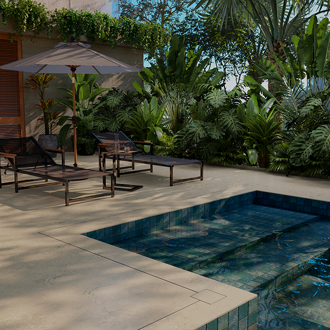 Divulgação Ralo Filete mantém visível apenas um filete no piso e permite a criação de longas extensões contínuas