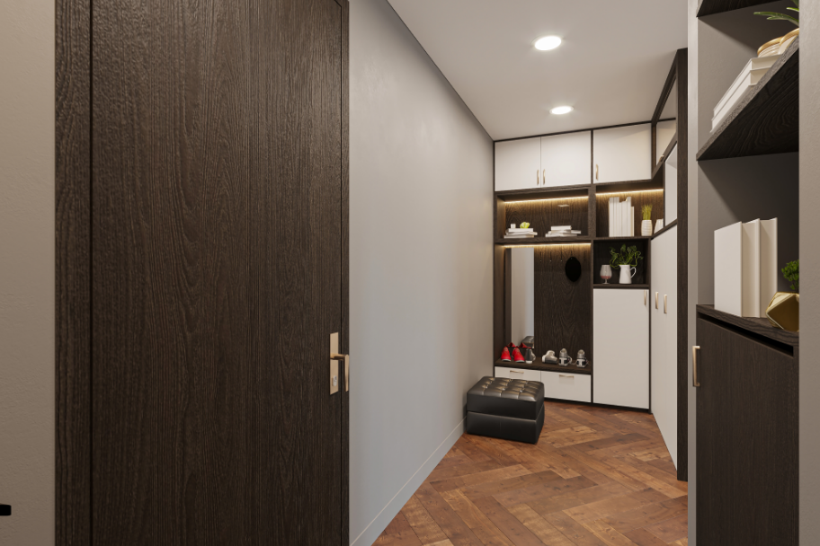 O puff preto é versátil e combina com diferentes estilos de closet – Foto: Freepik