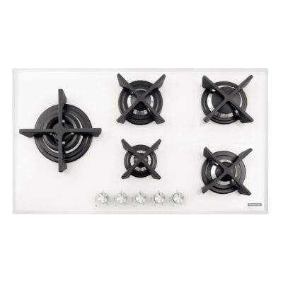 Cooktop aGas Design Collection Penta Glass Flat Vidro