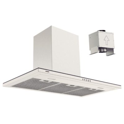 Coifa Parede Slim Wall 90 Split Aco Inox Acetinado