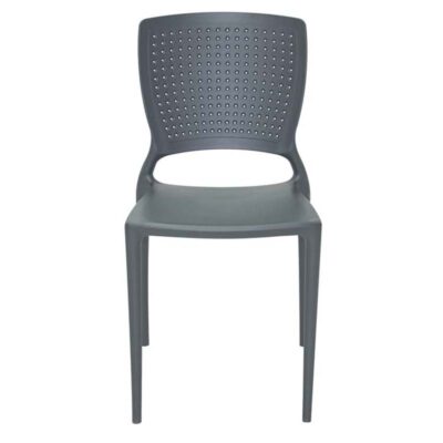 Cadeira Safira Polipropileno E Fibra Vidro Grafite