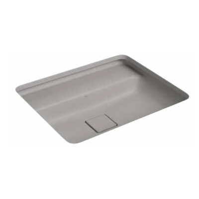 Cuba Slim Retangular de Embutir com Mesa 50cm Soft Antracite Deca L.33050.M.85