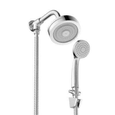 Chuveiro Redondo 120 Mm Com Sistema Autolimpante Com Desviador Master Cromado B5007C6CR0 Celite 