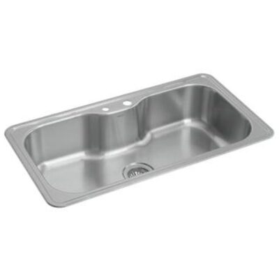 Cuba de Cozinha Retangular c/Deck Deca 80x40cm Facile Inox CC.661.80.DK.INX