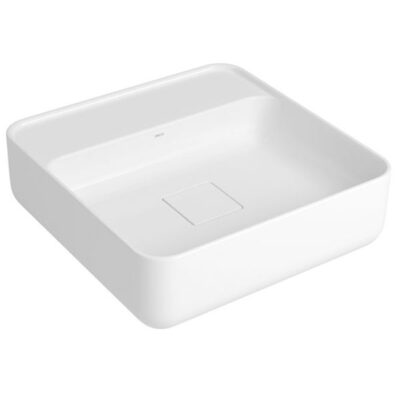 Cuba Quadrada Apoio com Mesa Deca 40cm Branco L.11040.M.17