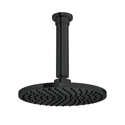 Chuveiro Black Matte Deca Aquamax C/Tubo Teto 1998.BL.TET.MT
