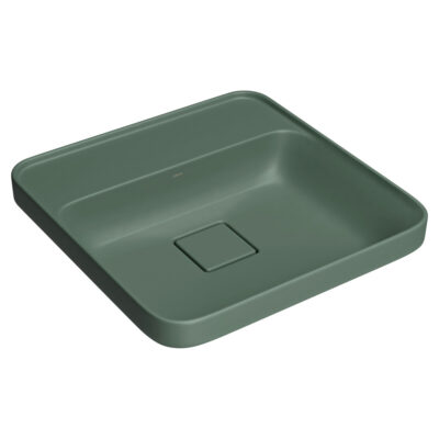 Cuba Slim Sobrepor Deca Quadrada Mesa 40cm Salvia L.21040.M.49