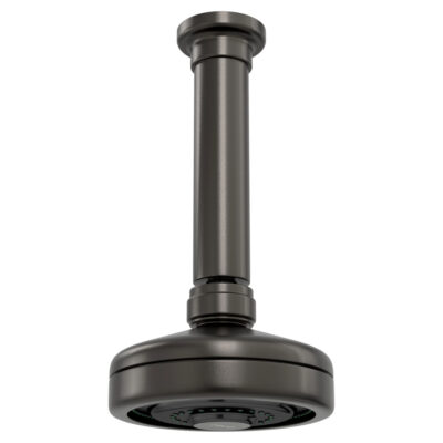 Chuveiro Com Tubo Teto Acqua Plus Dark Antracite/Grafite 1990.GF.TET.MT