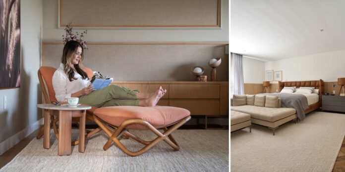 Projeto Paiva e Passarini Arquitetura e Design e Spaço Interior|Um espaço intimista faz com que os moradores vivenciem o sendo de pertencimento ao seu ambiente de descanso