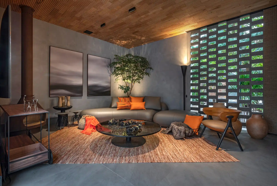 A paleta da cor cinza é mais ampla do que parece – Foto: Daniel Mansur/CASACOR | Projeto: Izabela Dinelli